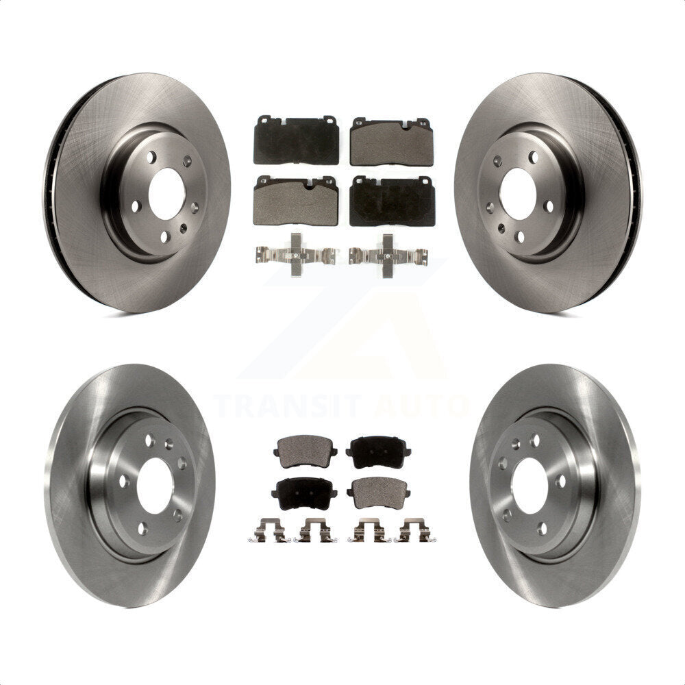 Front Rear Disc Brake Rotors And Semi-Metallic Pads Kit For Audi Q5 K8F-101429 by Transit Auto