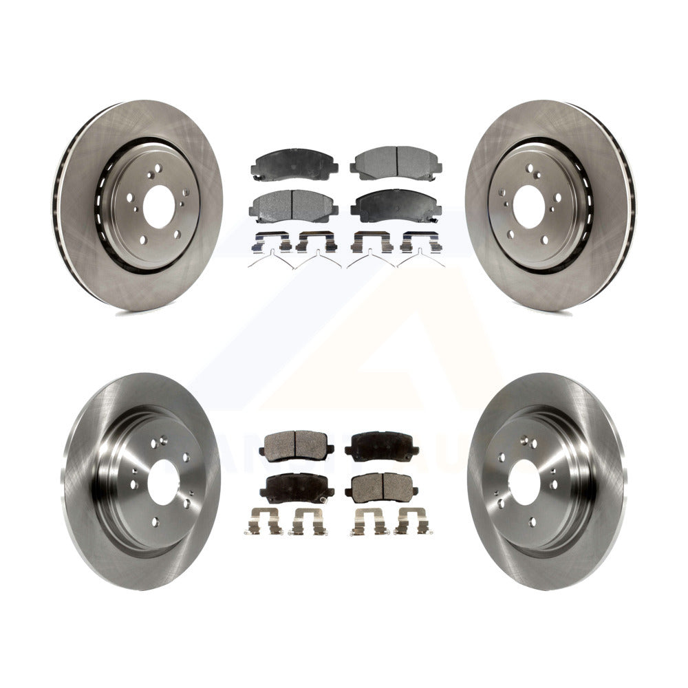 Front Rear Disc Brake Rotors And Semi-Metallic Pads Kit For 2015-2020 Acura TLX K8F-101459 by Transit Auto