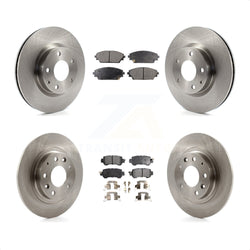 Front Rear Disc Brake Rotors And Semi-Metallic Pads Kit For 2016-2018 Mazda CX-3 AWD K8F-101466