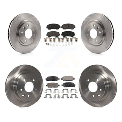 Front Rear Disc Brake Rotors And Semi-Metallic Pads Kit For Nissan Rogue Sport Qashqai K8F-101474