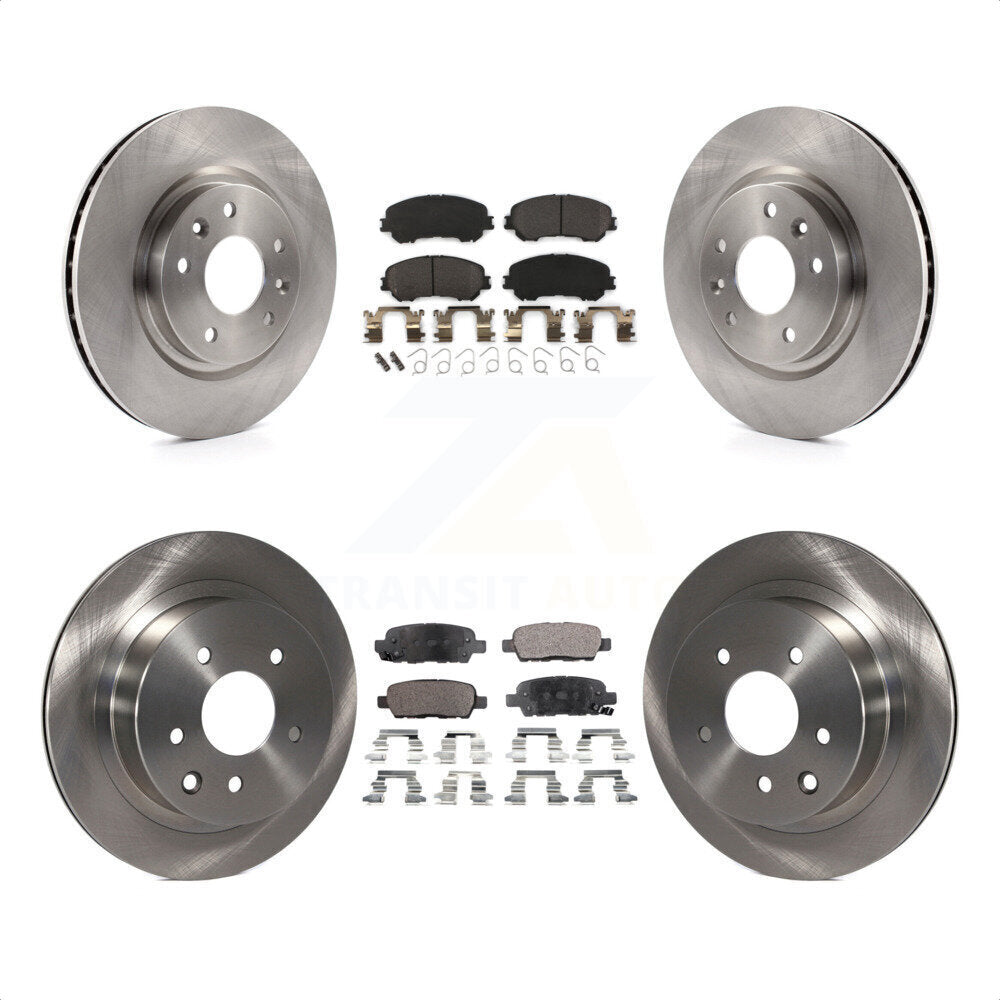 Front Rear Disc Brake Rotors And Semi-Metallic Pads Kit For Nissan Rogue Sport Qashqai K8F-101474 by Transit Auto