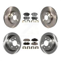 Front Rear Disc Brake Rotors And Semi-Metallic Pads Kit For Mini Cooper K8F-101478