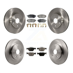Front Rear Disc Brake Rotors And Semi-Metallic Pads Kit For 2015 Subaru Legacy 2.5L K8F-101479