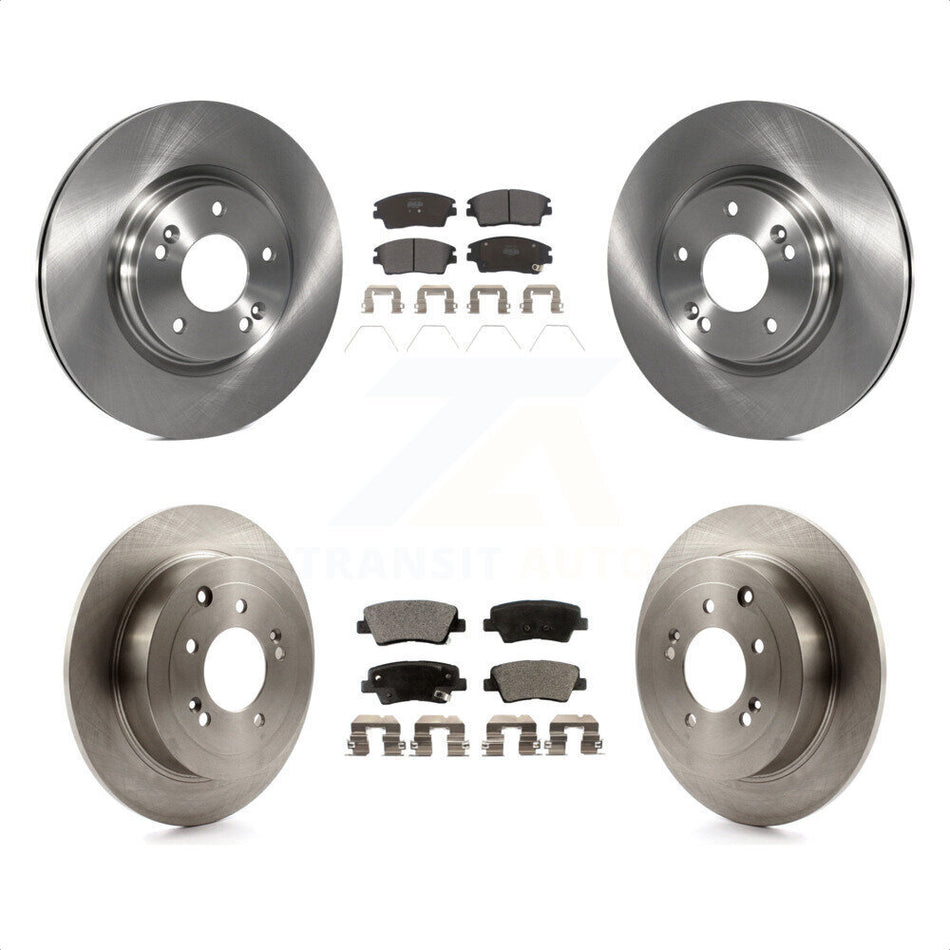 Front Rear Disc Brake Rotors And Semi-Metallic Pads Kit For Hyundai Tucson Kia Sportage K8F-101484 by Transit Auto