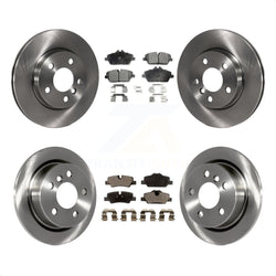 Front Rear Disc Brake Rotors And Semi-Metallic Pads Kit For Mini Cooper K8F-101486