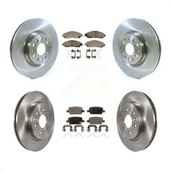 Front Rear Disc Brake Rotors And Semi-Metallic Pads Kit For Cadillac XT5 Buick Enclave XT6 K8F-101496