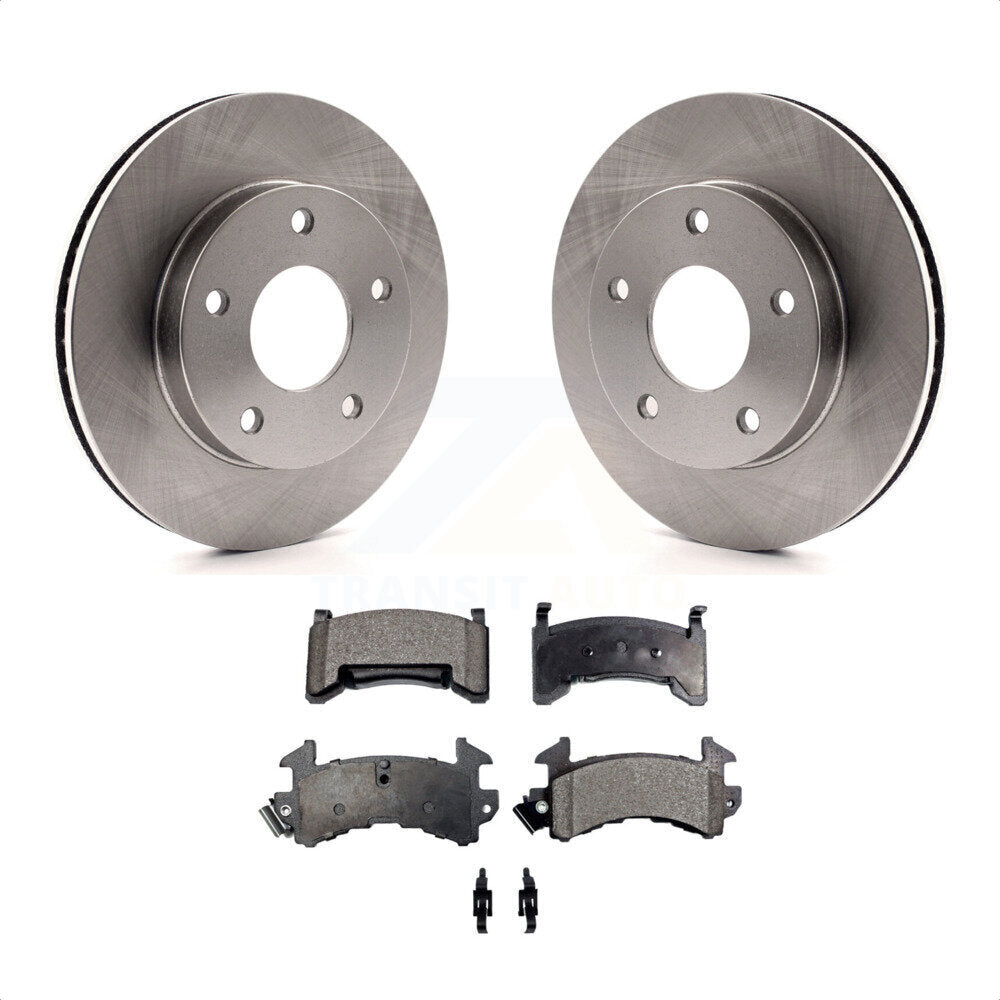 Rear Disc Brake Rotors And Semi-Metallic Pads Kit For Cadillac Eldorado Buick Riviera Seville Oldsmobile Toronado K8F-101497 by Transit Auto