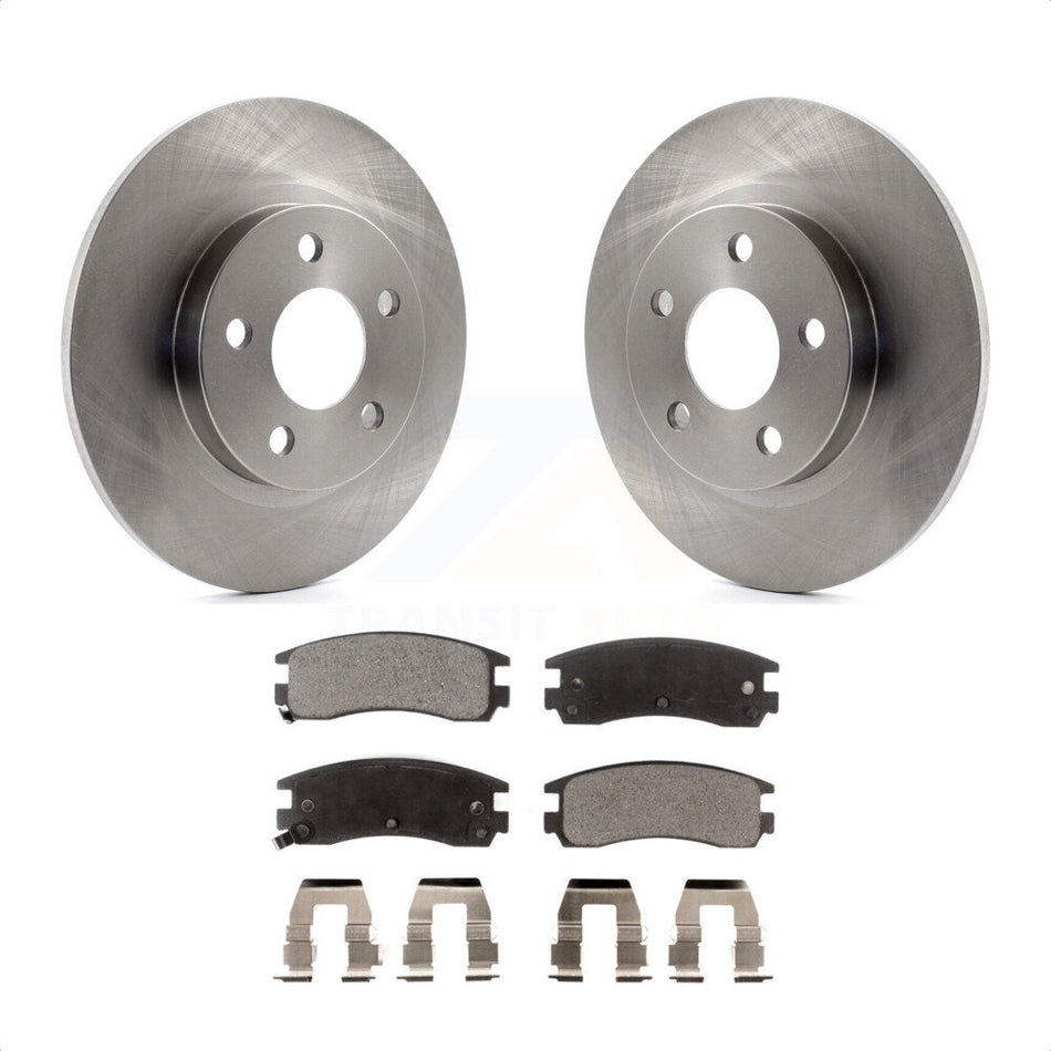 Rear Disc Brake Rotors And Semi-Metallic Pads Kit For Cadillac DeVille Buick Park Avenue Seville Pontiac Bonneville K8F-101501 by Transit Auto