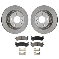Rear Disc Brake Rotors And Semi-Metallic Pads Kit For Chevrolet Silverado 2500 HD GMC Sierra 3500 Classic Suburban Yukon XL Avalanche K8F-101507