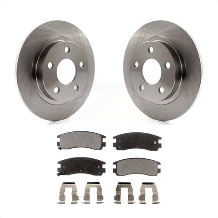 Rear Disc Brake Rotors And Semi-Metallic Pads Kit For Buick LeSabre Park Avenue Pontiac Bonneville Oldsmobile Aurora Cadillac Eldorado K8F-101511 by Transit Auto