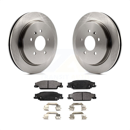 Rear Disc Brake Rotors And Semi-Metallic Pads Kit For Cadillac CTS STS K8F-101524 by Transit Auto