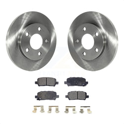 Rear Disc Brake Rotors And Semi-Metallic Pads Kit For Chevrolet Impala Pontiac Grand Prix Buick LaCrosse Limited Allure K8F-101526