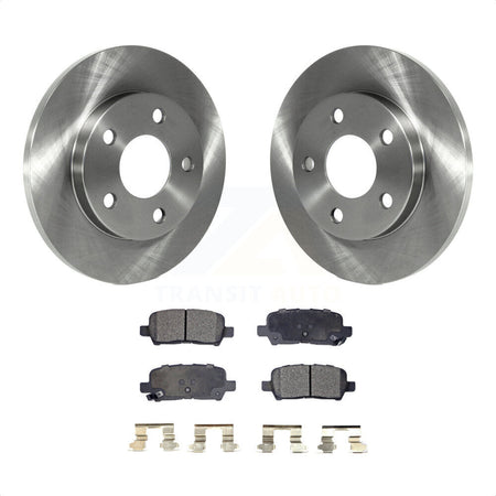 Rear Disc Brake Rotors And Semi-Metallic Pads Kit For Chevrolet Impala Pontiac Grand Prix Buick LaCrosse Limited Allure K8F-101526 by Transit Auto