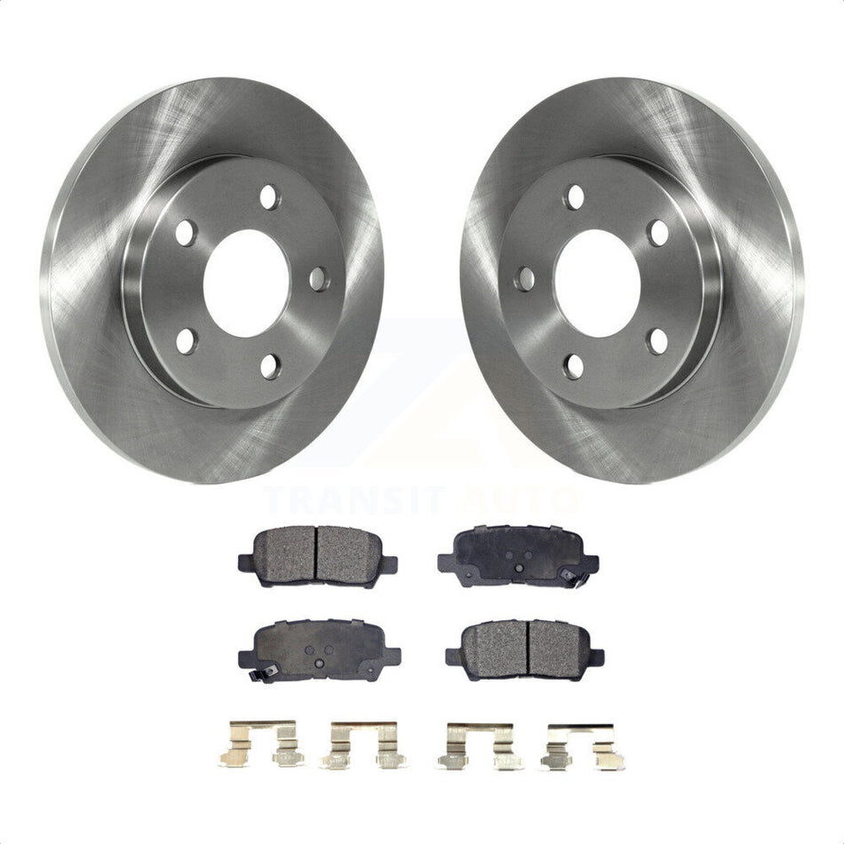 Rear Disc Brake Rotors And Semi-Metallic Pads Kit For Chevrolet Impala Pontiac Grand Prix Buick LaCrosse Limited Allure K8F-101526 by Transit Auto