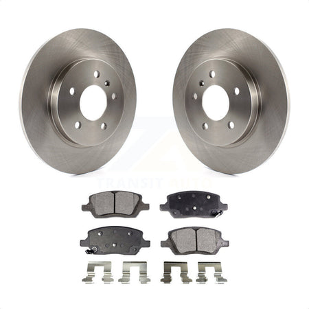 Rear Disc Brake Rotors And Semi-Metallic Pads Kit For 2005-2005 Chevrolet Uplander Pontiac Montana Buick Terraza Saturn Relay K8F-101532 by Transit Auto