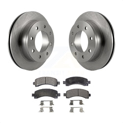 Rear Disc Brake Rotors And Semi-Metallic Pads Kit For Chevrolet Express 3500 2500 GMC Savana K8F-101535