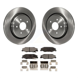 Rear Disc Brake Rotors And Semi-Metallic Pads Kit For Chevrolet Corvette Cadillac XLR K8F-101536