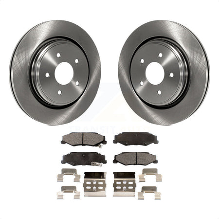 Rear Disc Brake Rotors And Semi-Metallic Pads Kit For Chevrolet Corvette Cadillac XLR K8F-101536 by Transit Auto