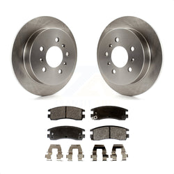 Rear Disc Brake Rotors And Semi-Metallic Pads Kit For Chevrolet Impala Buick Pontiac Century Grand Am Monte Carlo Oldsmobile Prix Venture Alero Regal Intrigue LaCrosse Allure K8F-101537