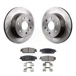Rear Disc Brake Rotors And Semi-Metallic Pads Kit For Chevrolet Silverado 1500 GMC Sierra Tahoe Suburban Yukon Cadillac XL Avalanche Escalade ESV EXT K8F-101540