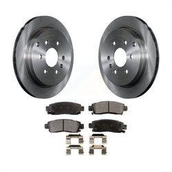 Rear Disc Brake Rotors And Semi-Metallic Pads Kit For Chevrolet Traverse GMC Acadia Buick Enclave Saturn Outlook Limited K8F-101543