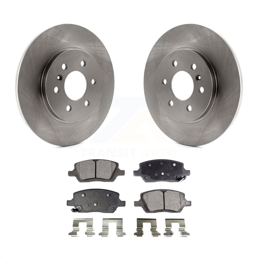 Rear Disc Brake Rotors And Semi-Metallic Pads Kit For Chevrolet Uplander Pontiac Montana Buick Terraza Saturn Relay K8F-101544 by Transit Auto