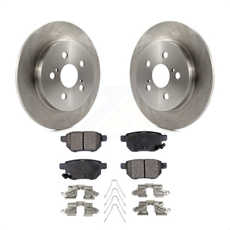 Rear Disc Brake Rotors And Semi-Metallic Pads Kit For Toyota Corolla Prius Matrix Prime Pontiac Vibe Lexus CT200h Plug-In K8F-101548 by Transit Auto