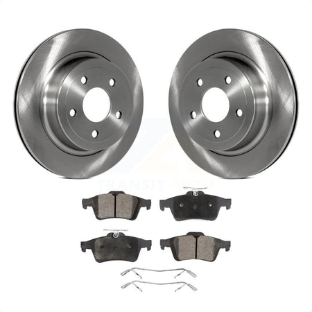 Rear Disc Brake Rotors And Semi-Metallic Pads Kit For 2008-2010 Chevrolet Cobalt SS K8F-101551 by Transit Auto