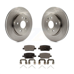Rear Disc Brake Rotors And Semi-Metallic Pads Kit For Chevrolet Camaro Cadillac CT6 K8F-101565