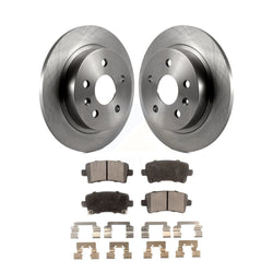 Rear Disc Brake Rotors And Semi-Metallic Pads Kit For Chevrolet Malibu Buick LaCrosse Regal Limited K8F-101566