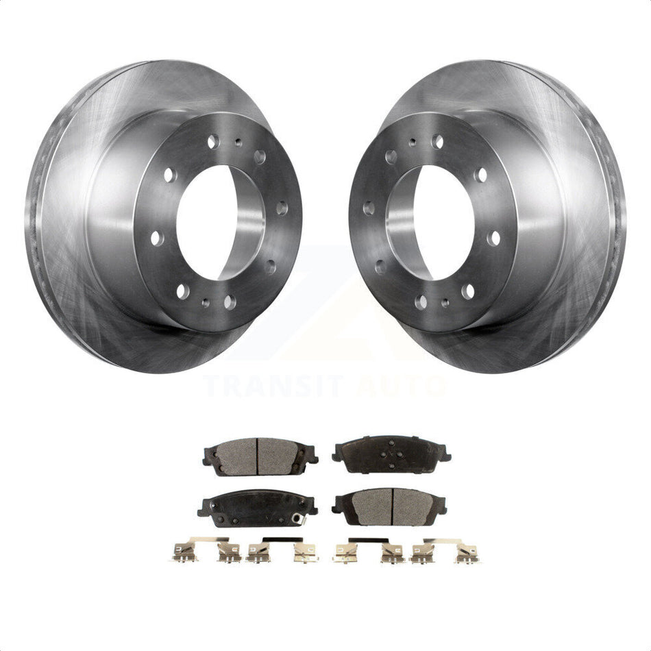 Rear Disc Brake Rotors And Semi-Metallic Pads Kit For Chevrolet Suburban K8F-101569 by Transit Auto