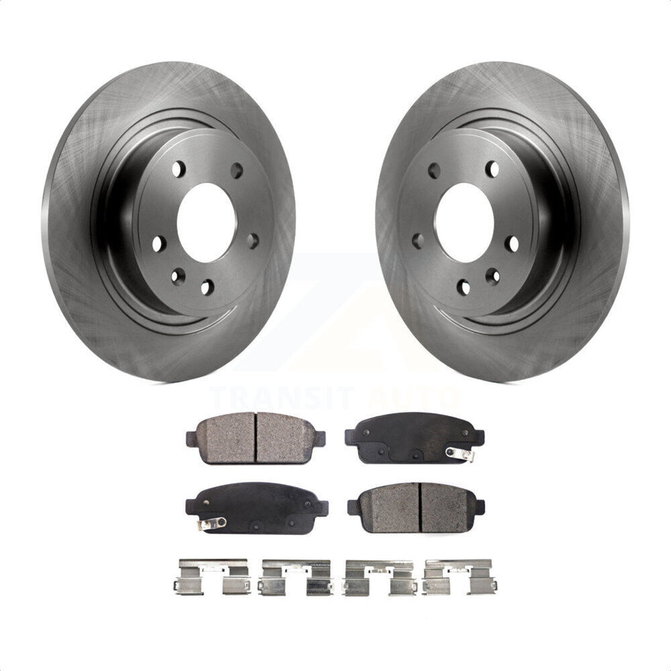 Rear Disc Brake Rotors And Semi-Metallic Pads Kit For Chevrolet Cruze Buick Verano Volt Cascada Cadillac ELR Orlando K8F-101571 by Transit Auto