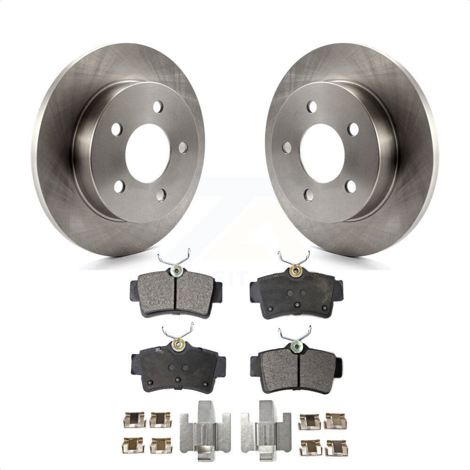 Rear Disc Brake Rotors And Semi-Metallic Pads Kit For Ford Mustang K8F-101576 by Transit Auto