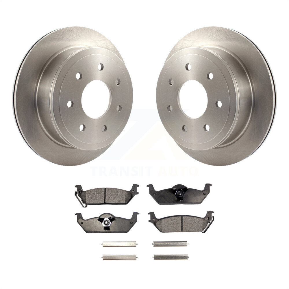 Rear Disc Brake Rotors And Semi-Metallic Pads Kit For Ford F-150 Lincoln Mark LT K8F-101600 by Transit Auto