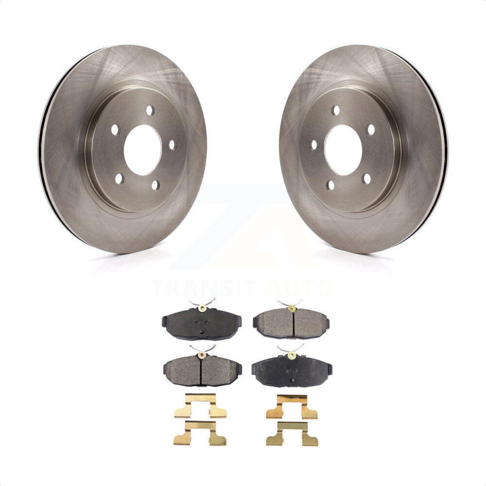 Rear Disc Brake Rotors And Semi-Metallic Pads Kit For Ford Mustang K8F-101604 by Transit Auto