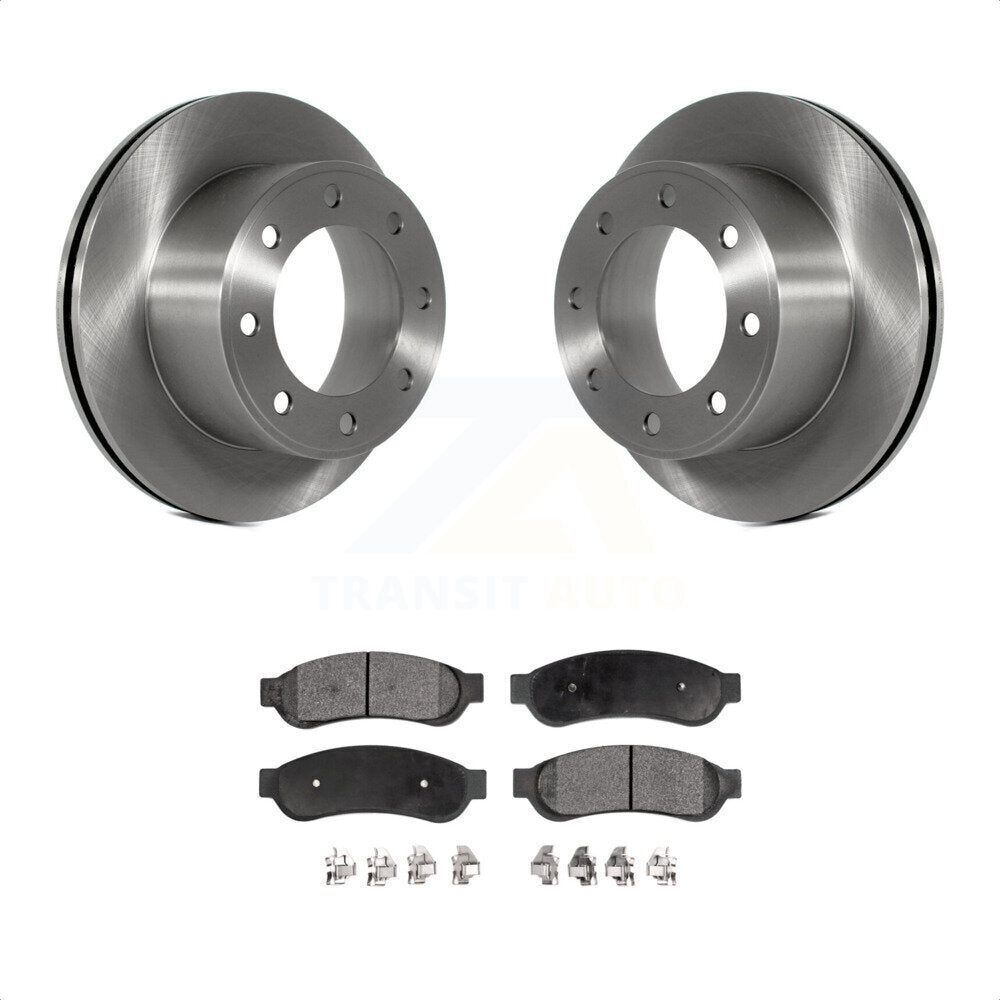 Rear Disc Brake Rotors And Semi-Metallic Pads Kit For Ford F-250 Super Duty F-350 K8F-101613 by Transit Auto