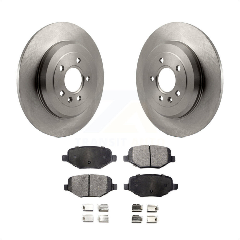 Rear Disc Brake Rotors And Semi-Metallic Pads Kit For Ford Explorer Edge Taurus Flex Lincoln MKX MKS MKT K8F-101620 by Transit Auto