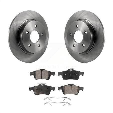 Rear Disc Brake Rotors And Semi-Metallic Pads Kit For Ford Focus K8F-101625 by Transit Auto