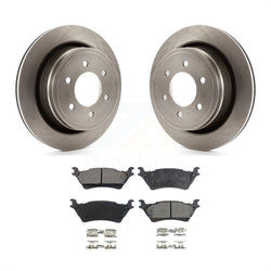 Rear Disc Brake Rotors And Semi-Metallic Pads Kit For Ford F-150 K8F-101626