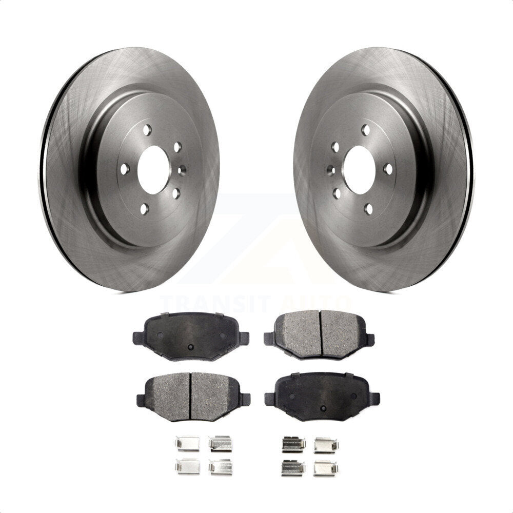 Rear Disc Brake Rotors And Semi-Metallic Pads Kit For Ford Explorer Police Interceptor Utility Lincoln MKS Flex Taurus MKT K8F-101628 by Transit Auto