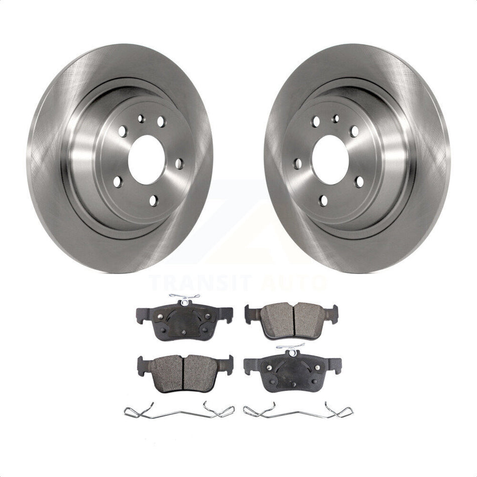 Rear Disc Brake Rotors And Semi-Metallic Pads Kit For Ford Fusion Lincoln MKZ K8F-101631 by Transit Auto