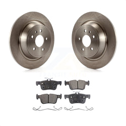 Rear Disc Brake Rotors And Semi-Metallic Pads Kit For Ford Fusion Escape Lincoln MKC MKZ MKX Continental K8F-101632