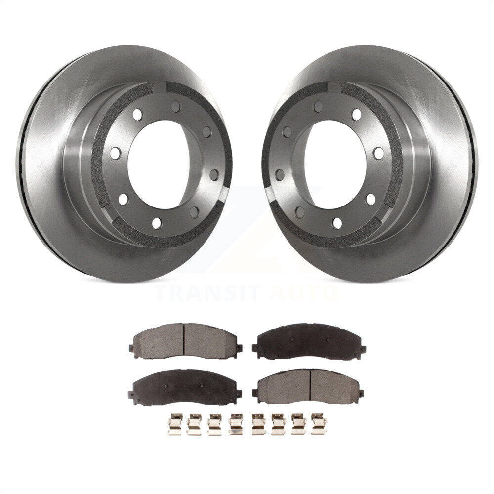 Rear Disc Brake Rotors And Semi-Metallic Pads Kit For Ford F-250 Super Duty F-350 K8F-101633 by Transit Auto