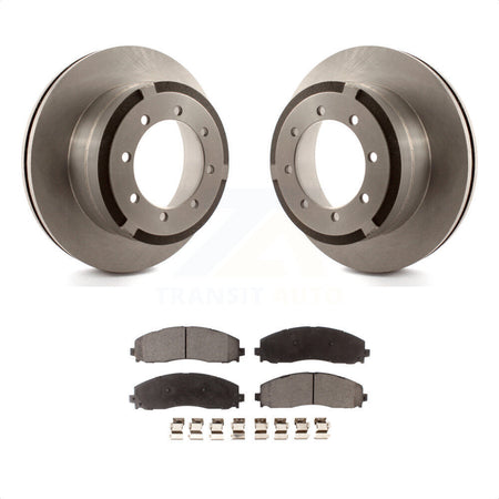 Rear Disc Brake Rotors And Semi-Metallic Pads Kit For Ford F-250 Super Duty F-350 F-450 K8F-101634 by Transit Auto