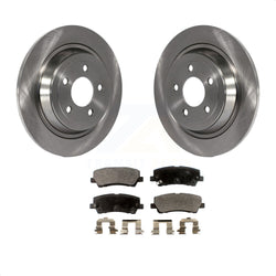 Rear Disc Brake Rotors And Semi-Metallic Pads Kit For Ford Mustang K8F-101635