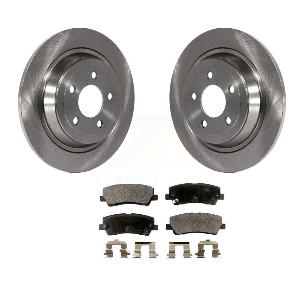 Rear Disc Brake Rotors And Semi-Metallic Pads Kit For Ford Mustang K8F-101635 by Transit Auto