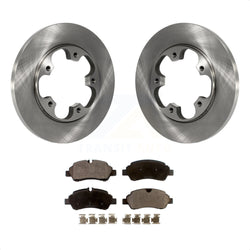 Rear Disc Brake Rotors And Semi-Metallic Pads Kit For Ford Transit-250 Transit-350 Transit-150 HD With 5 Lug Wheels K8F-101636