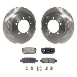 Rear Disc Brake Rotors And Semi-Metallic Pads Kit For Mitsubishi Lancer Outlander K8F-101640
