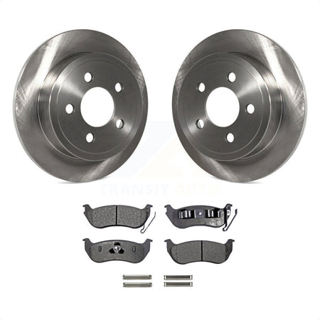 Rear Disc Brake Rotors And Semi-Metallic Pads Kit For Jeep Liberty Wrangler TJ K8F-101648 by Transit Auto