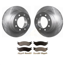 Rear Disc Brake Rotors And Semi-Metallic Pads Kit For Dodge Ram 2500 1500 3500 K8F-101650